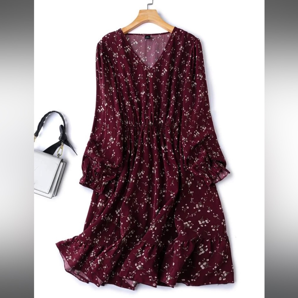SHEIN Clasi Plus Ditsy Floral A-Line Dress Shein Curve 4xl
